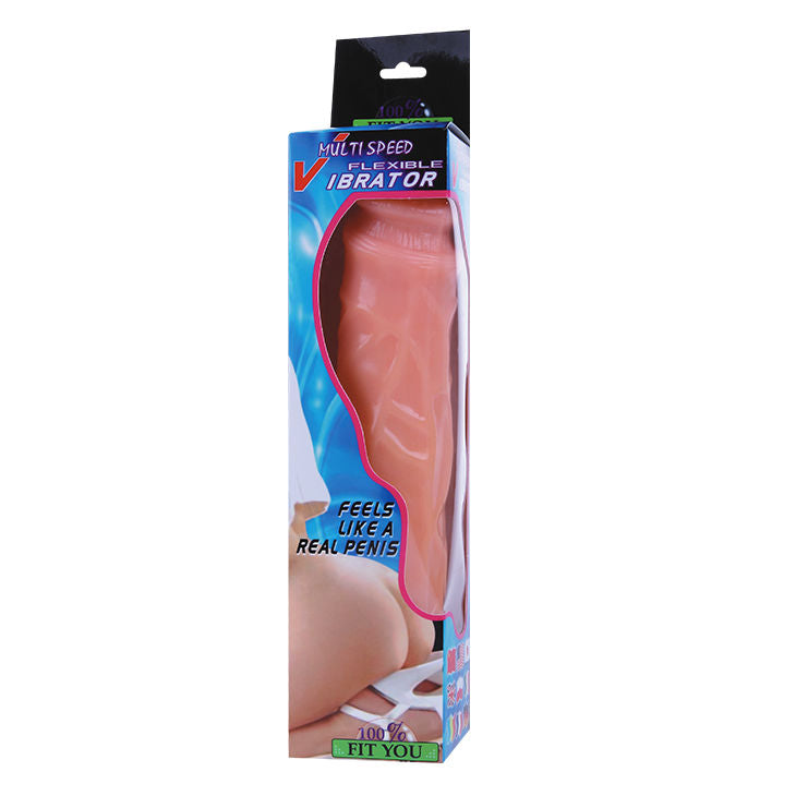 Realistický vibrátor BAILE Waves of Pleasure 25,5 cm