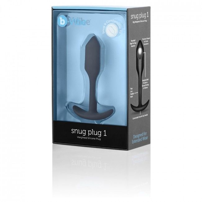 B-VIBE Snug Plug 1 anální kolík černý (55g)