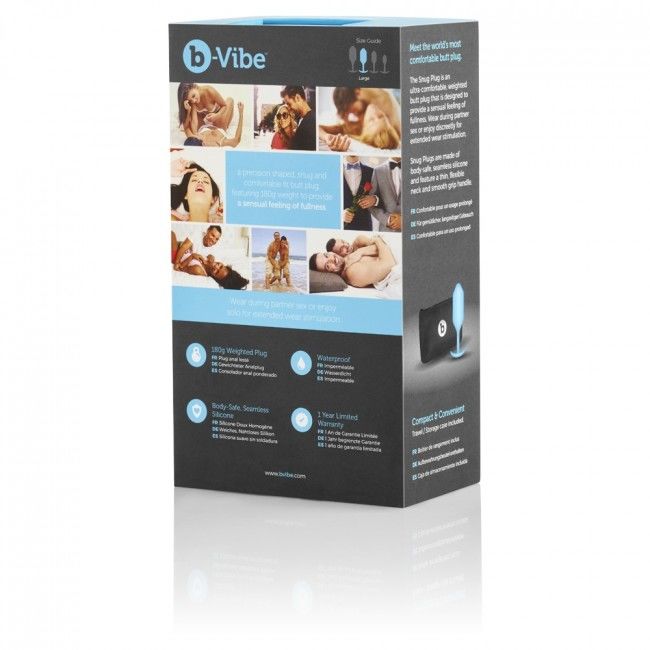 B-VIBE anální kolík SNUG PLUG 3 modrý (180g)