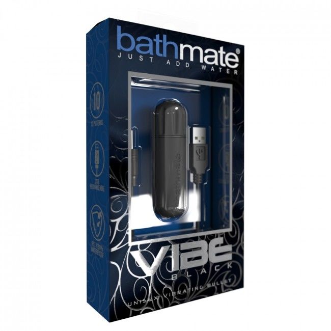 BATHMATE VIBE BLACK vibrační kulička 10 režimů