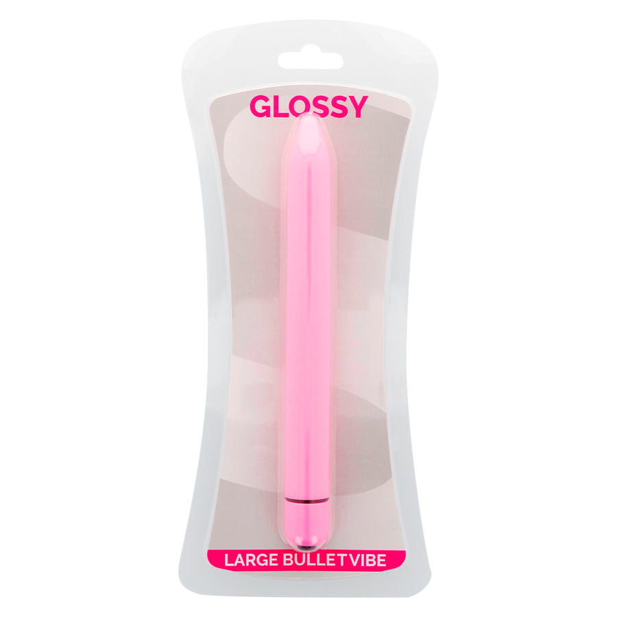 Diskrétní vibrační mini vibrátor Glossy Slim růžový