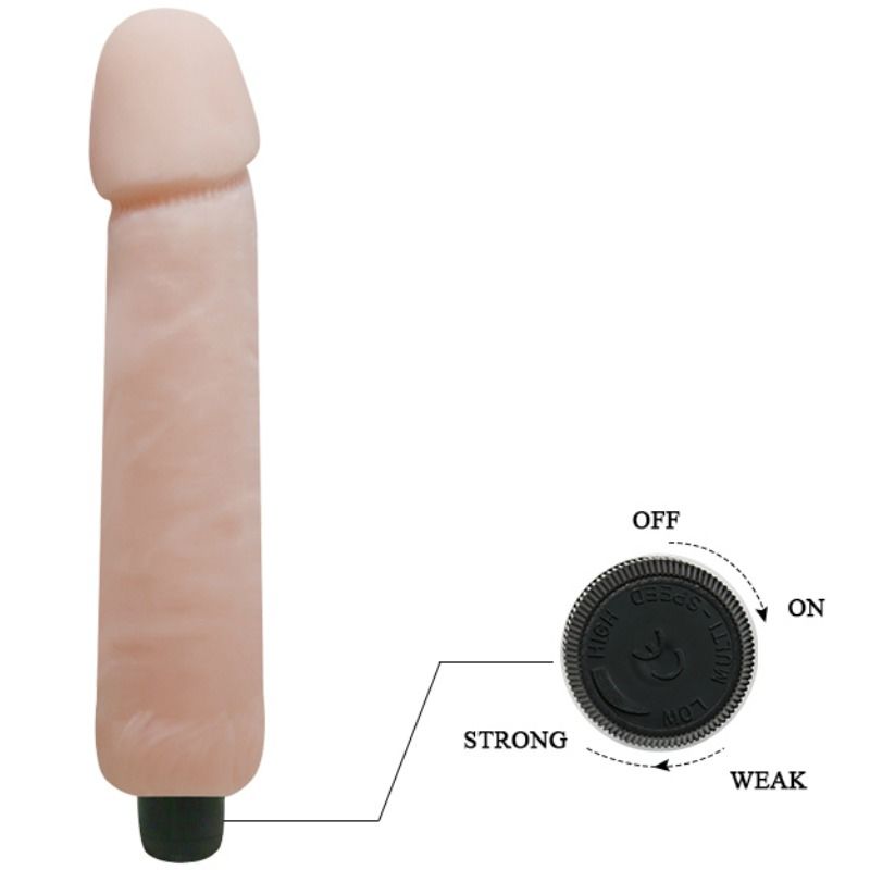 Realistické vibrační dildo 25 cm BAILE Love Companion