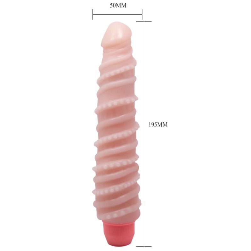 BAILE FLEXI VIBE vibrační dildo spirálové 19,5 cm