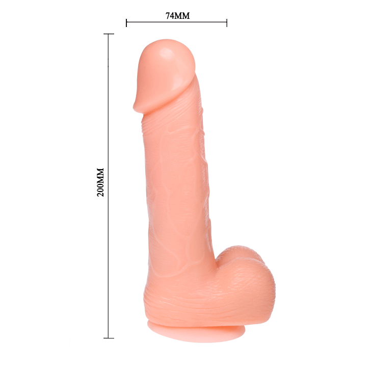 Realistické rotační a vibrační dildo BAILE 20 cm