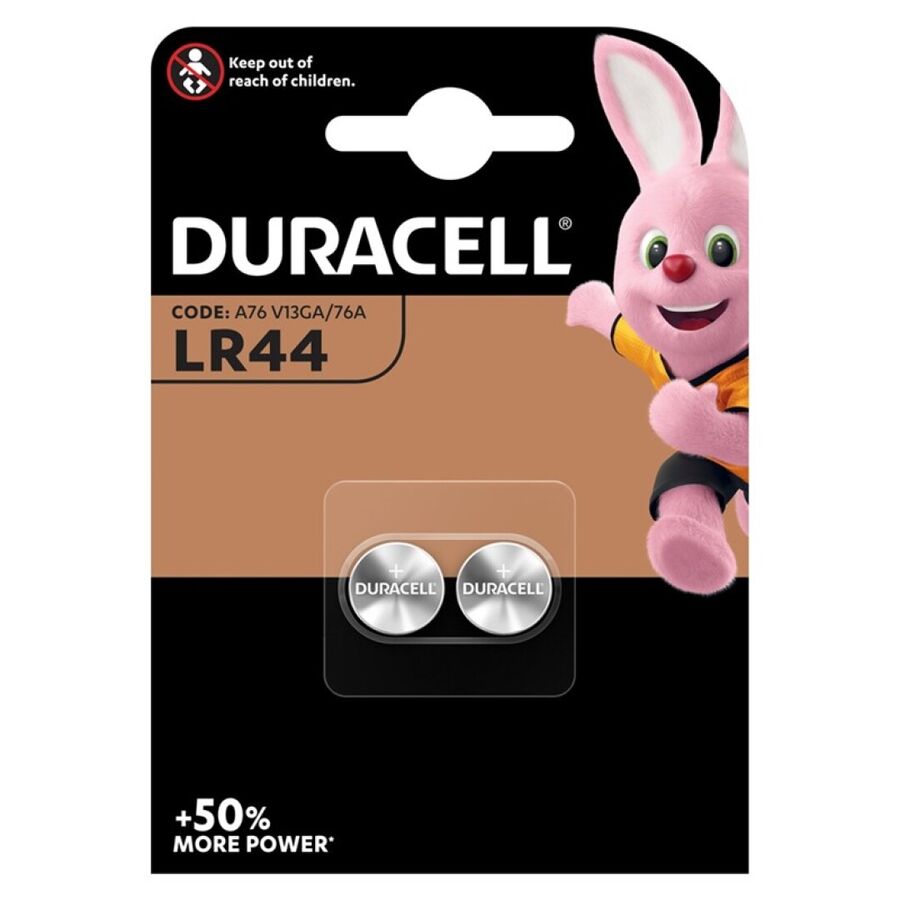 Alkalické knoflíkové baterie Duracell LR44 1,5V (2 ks)