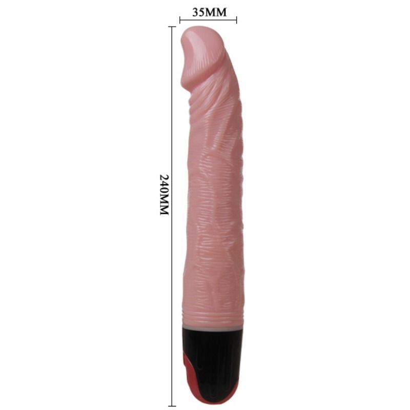 BAILE - Multispeed vibrační dildo s žilkováním