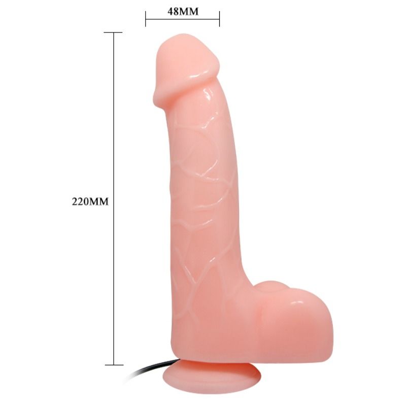 Realistický vibrátor Barbara 22 cm se silnou přísavkou