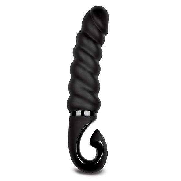 G-JACK 2 vibrační dildo černé - G-VIBE (22 cm)