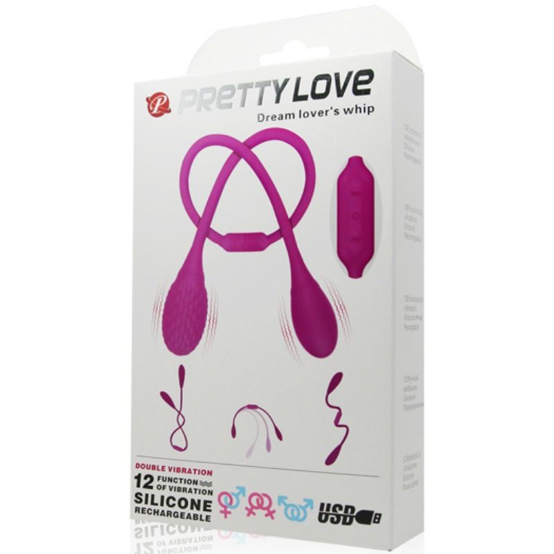 Oboustranný vibrátor Pretty Love Dream Lovers Whip 2