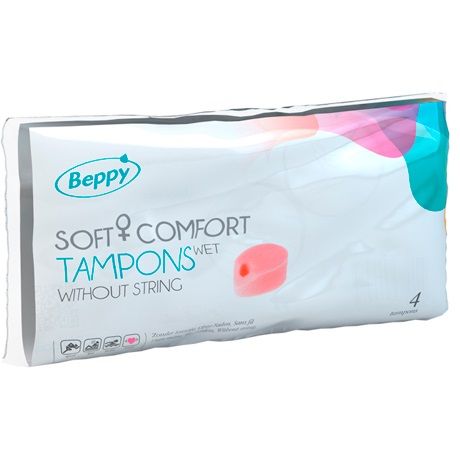 Beppy Soft Comfort vlhčené tampony bez šňůrky 4 ks