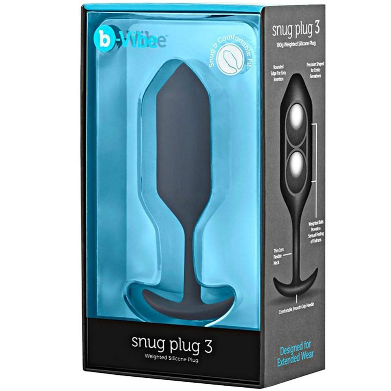 B-VIBE Anální kolík Snug Plug 3 se závažím 180 g