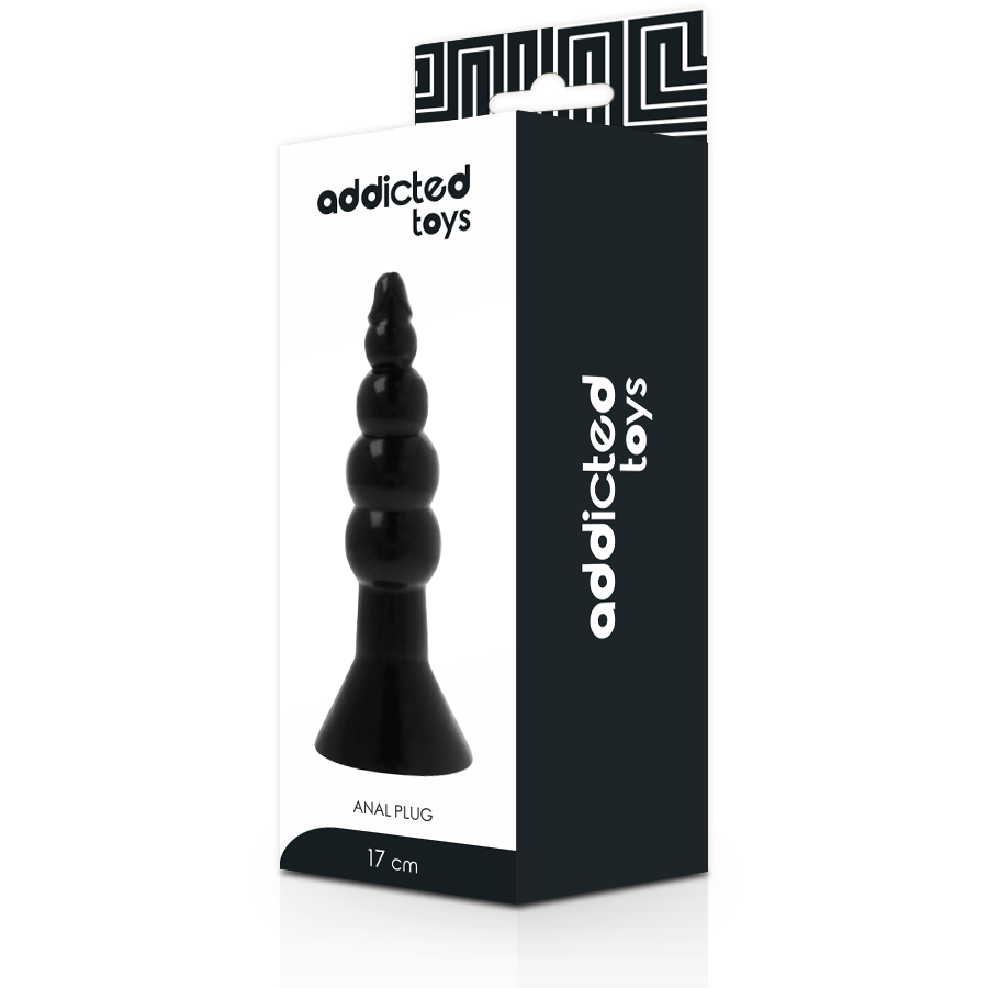 Anální kolík Addicted Toys 17 cm černý