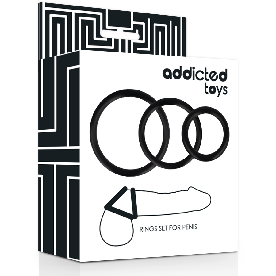 Sada penisových kroužků Addicted Toys - 3 velikosti