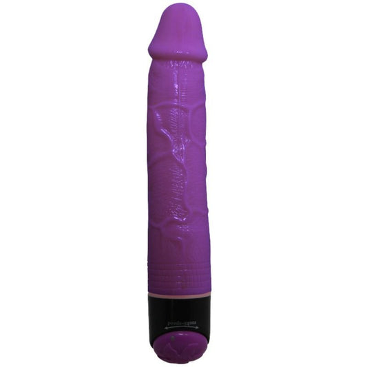 Realistický vibrátor BAILE Colorful Sex lila 23 cm