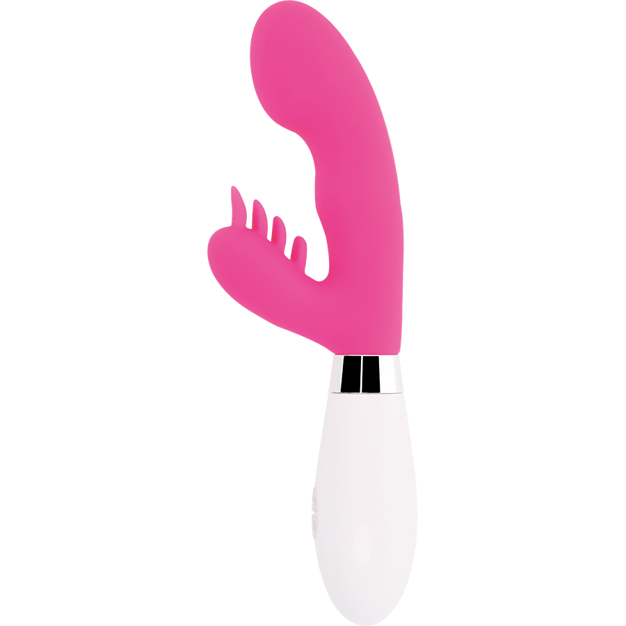 Glossy vibrační králíček Elvis Pink 10 funkcí, 12 cm