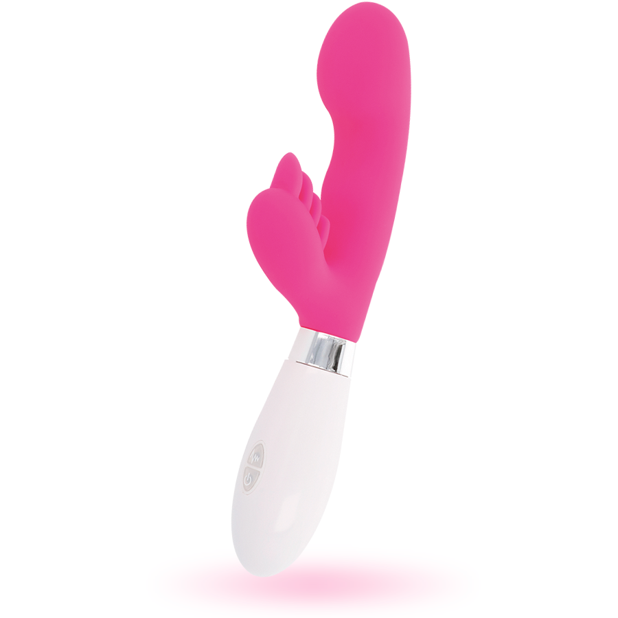 Glossy vibrační králíček Elvis Pink 10 funkcí, 12 cm