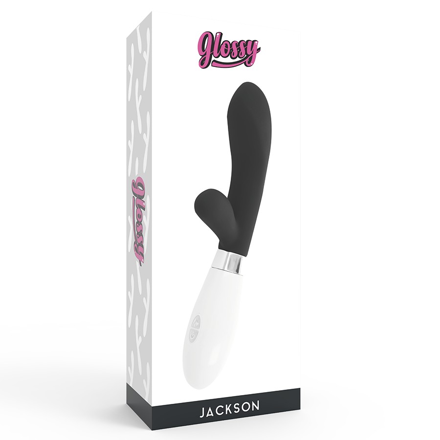 Glossy Jackson Rabbit - silikonový vibrátor s 10 funkcemi