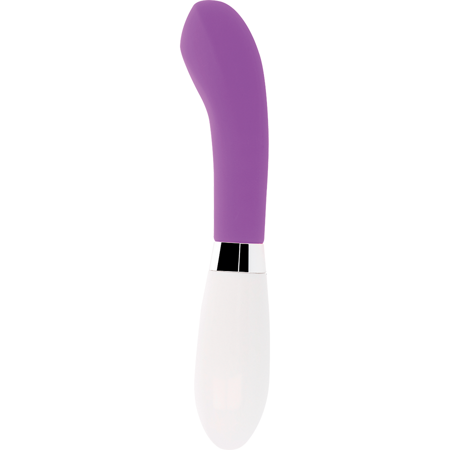 Vibrátor John GLOSSY zakřivený fialový 12 cm