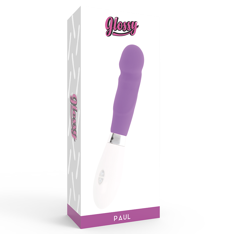 Vibrátor Paul GLOSSY fialový 12 cm 10 režimů