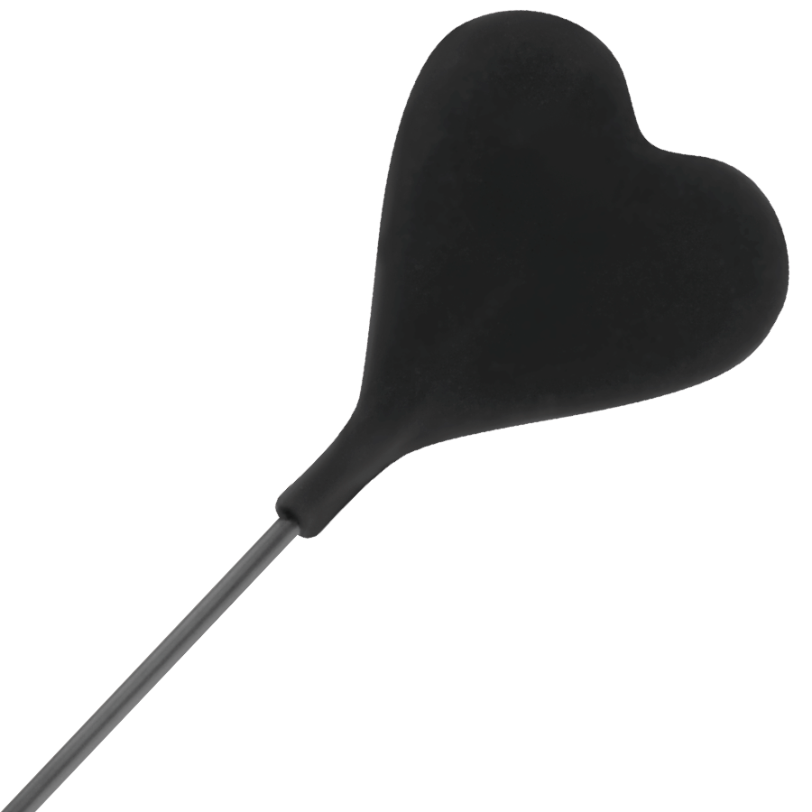 Riding crop s peříčkem Darkness Black Love 40 cm