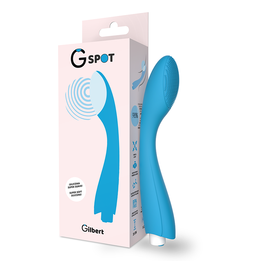 Vibrátor G-spot Gylbert tyrkysový, 10 režimů