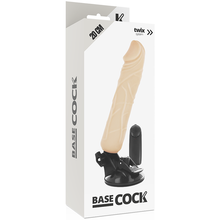 BASECOCK realistický vibrátor s ovladačem 20 cm