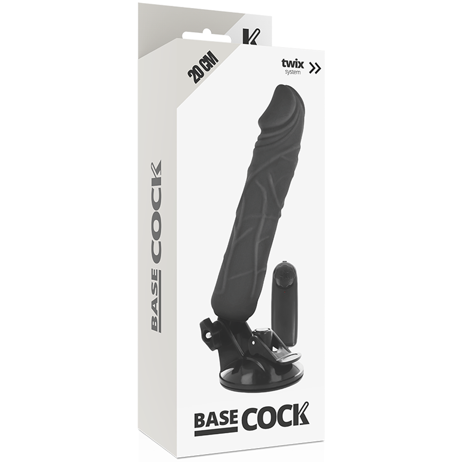 BASECOCK realistický vibrátor s ovladačem 20 cm