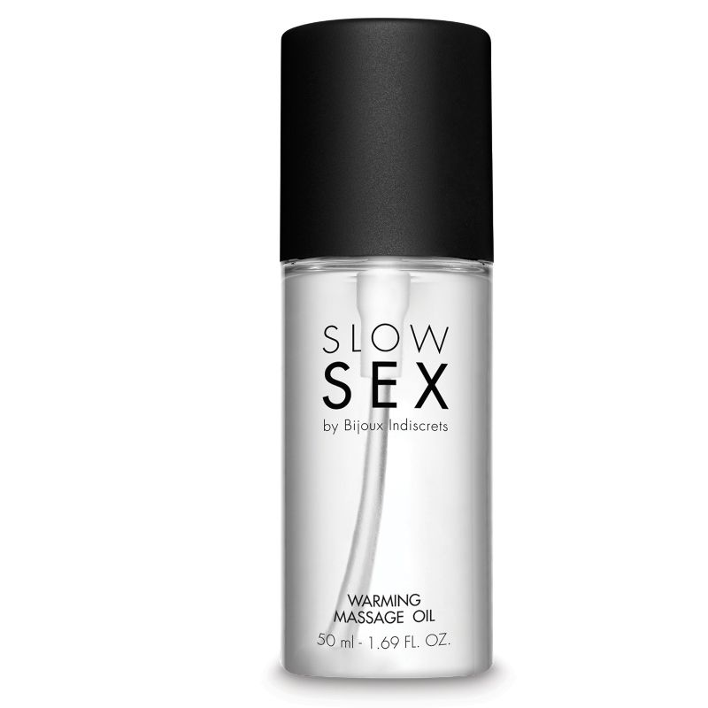 Masážní olej Bijoux Slow Sex s hřejivým efektem 50 ml