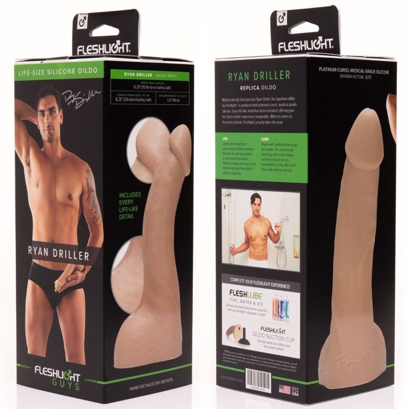 Realistický dildo Ryan Driller 21 cm Fleshjack