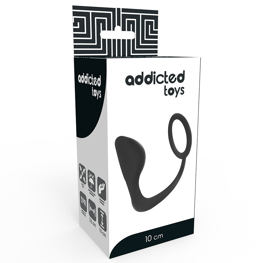 Anální kolík s prstencem na penis Addicted Toys