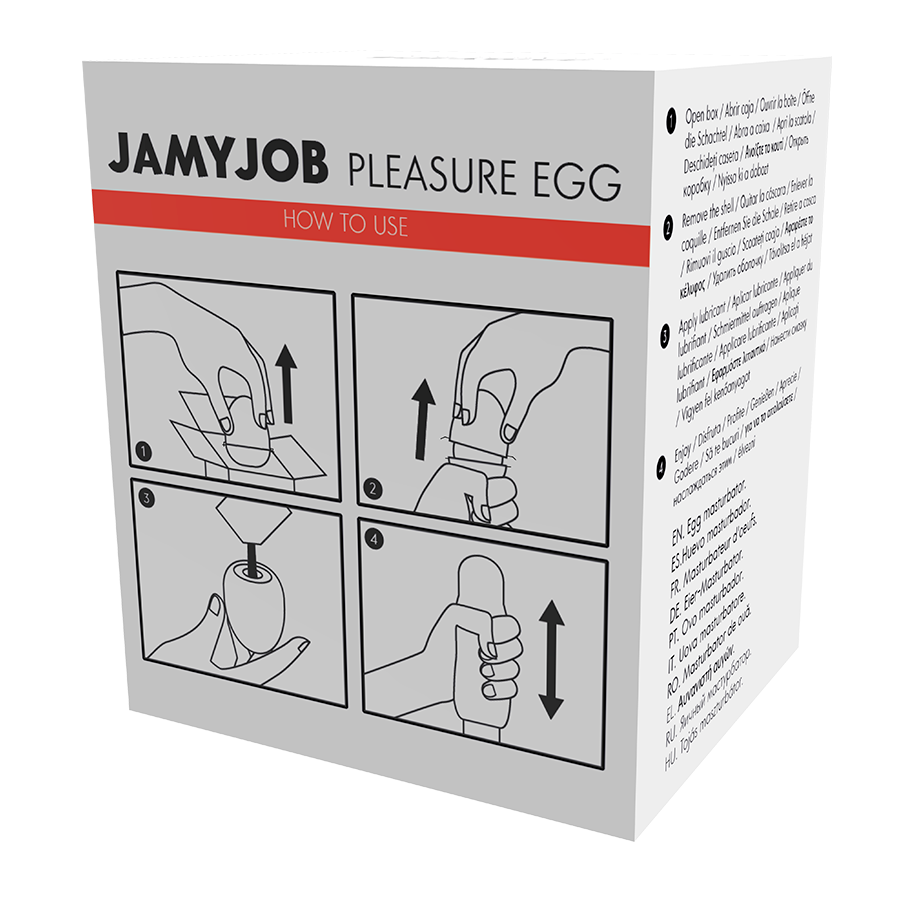 Masturbátor JAMYJOB EGG RED EDITION diskrétní