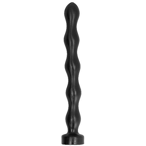 Anální kuličky ALL BLACK 41,5 cm černé PVC