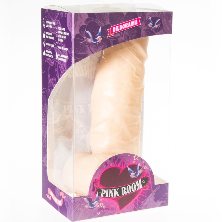 Realistické dildo Dayan Pink Room 17 cm s přísavkou