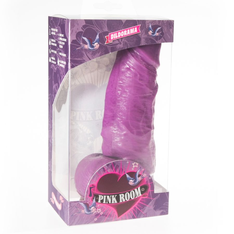 Realistické dildo Pink Room Dayan 17 cm fialové