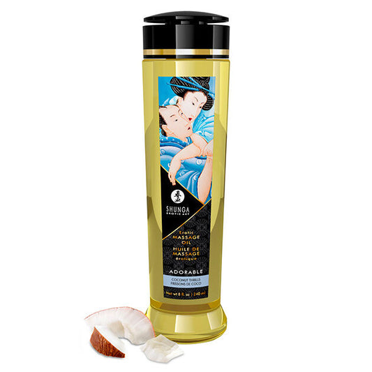 SHUNGA erotický masážní olej Coconut 240 ml