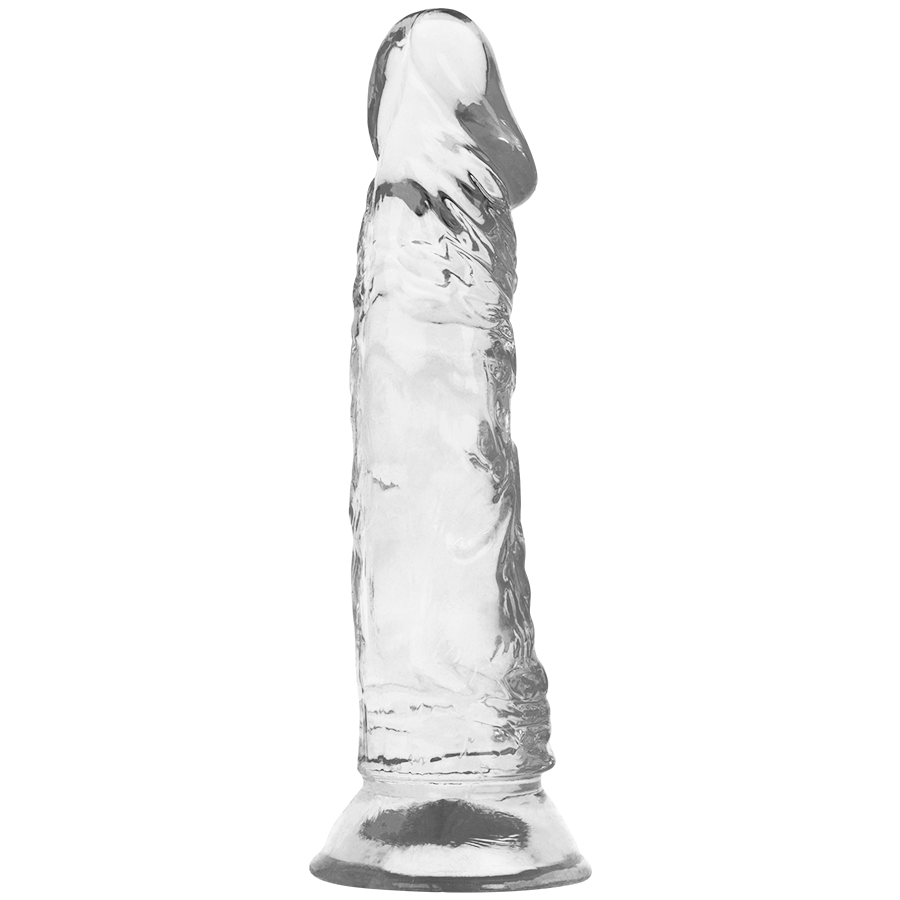 Průhledný realistický dildo X RAY CLEAR COCK 19 cm