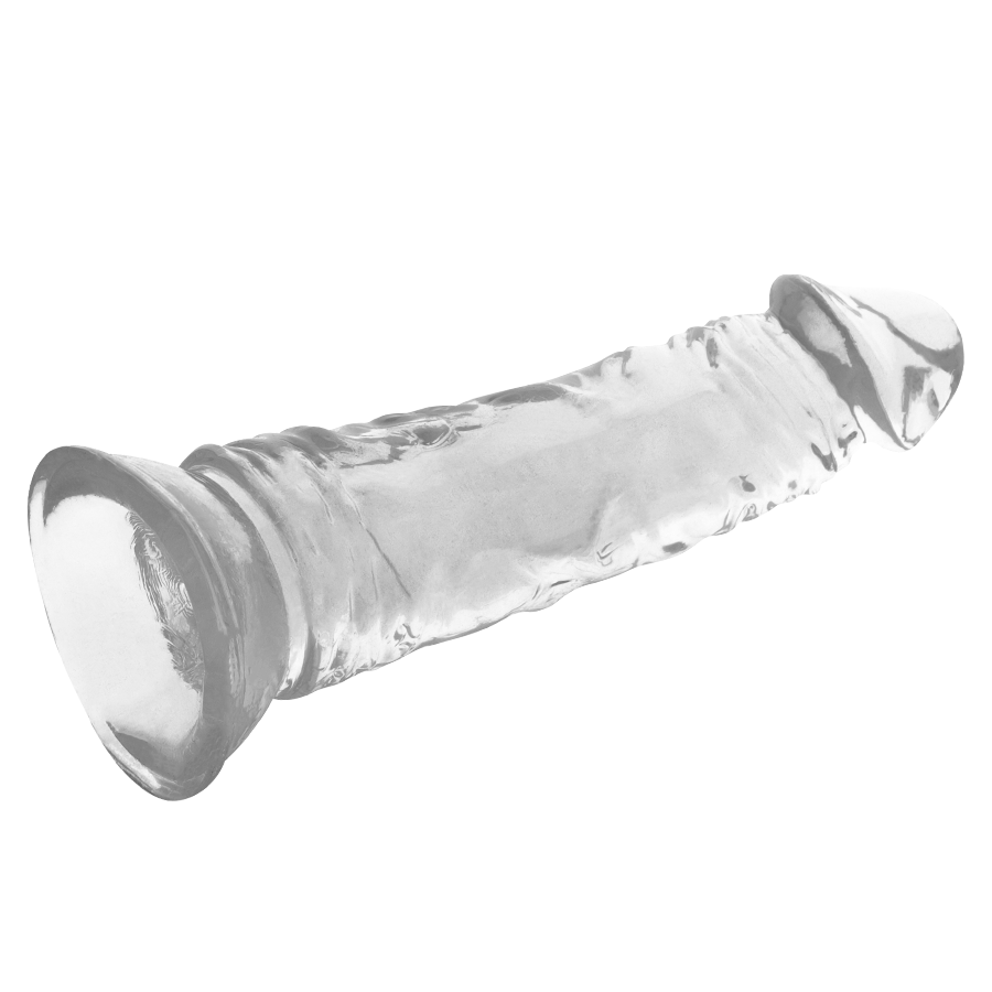 Průhledný realistický dildo X RAY CLEAR COCK 19 cm