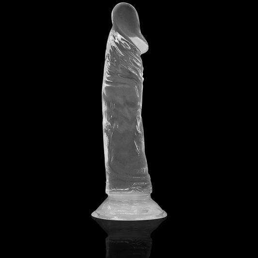 Průhledný realistický dildo X RAY CLEAR COCK 19 cm