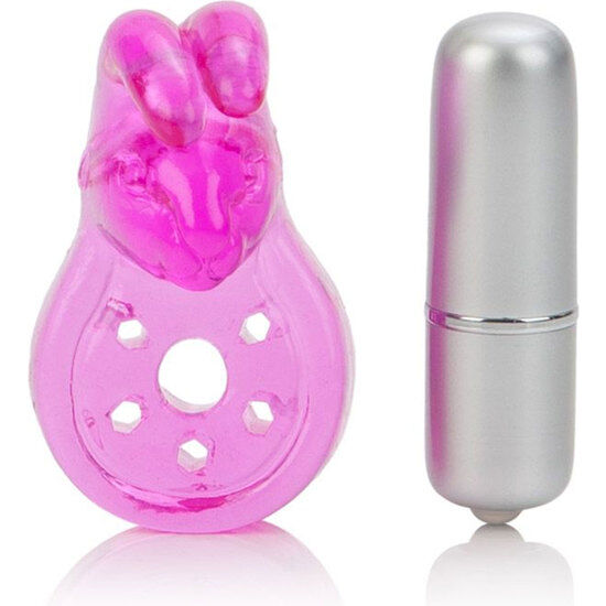 Erekční kroužek CALEXOTICS Micro Vibe Arouser Bunny