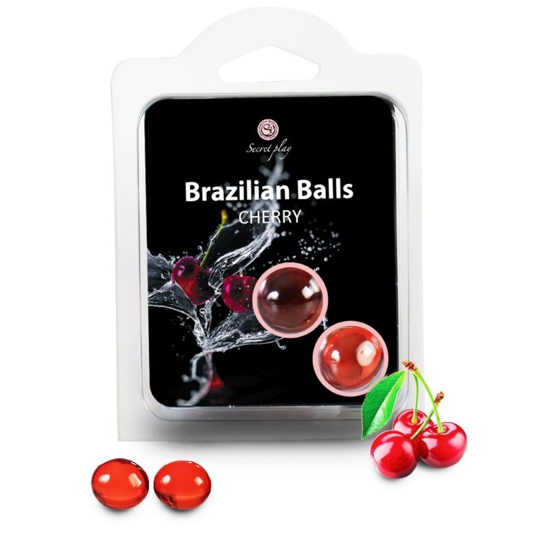 Masážní kuličky SECRETPLAY Brazilian Balls třešeň