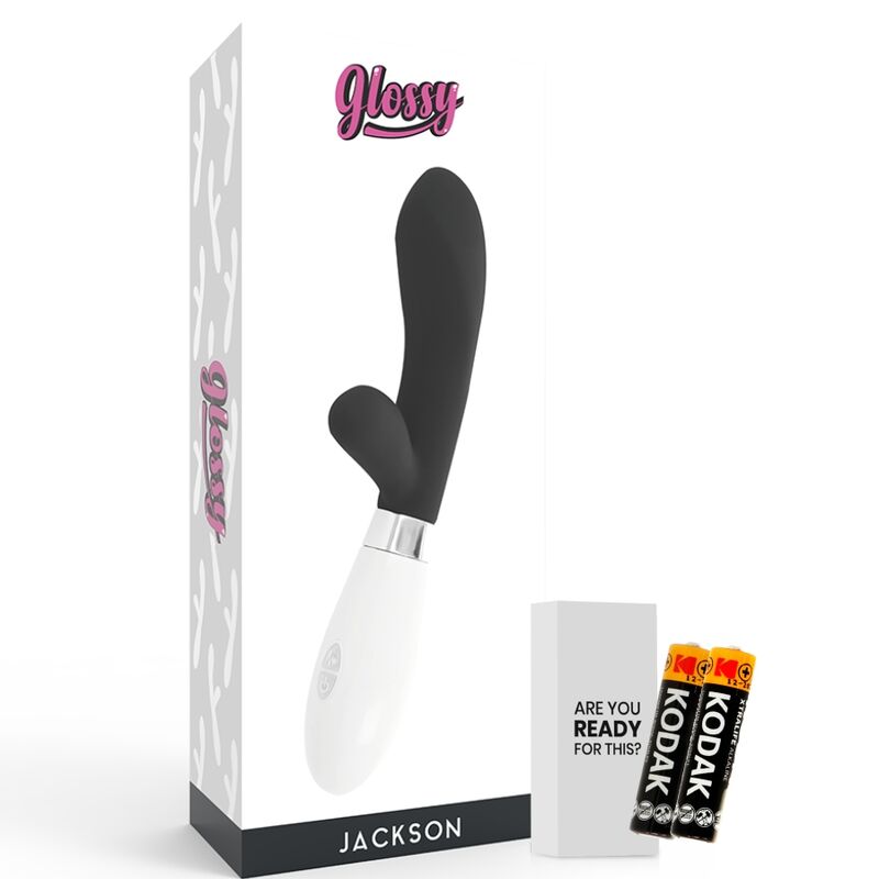 Glossy Jackson Rabbit - silikonový vibrátor s 10 funkcemi