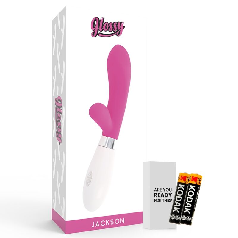 Silikonový rabbit vibrátor Glossy Jackson růžový