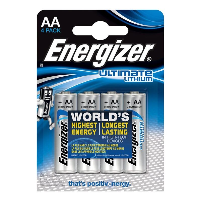 Energizer Ultimate Lithium AA baterie 4ks