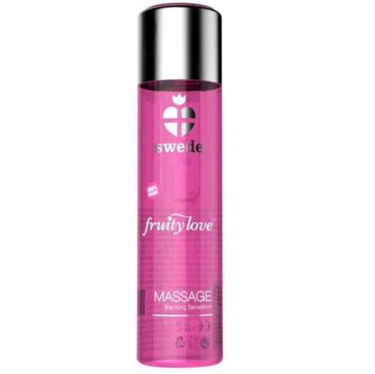 Masážní olej SWEDE Fruity Love s hřejivým efektem 60 ml