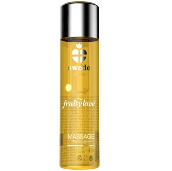 Hřejivý masážní olej SWEDE Fruity Love 60 ml