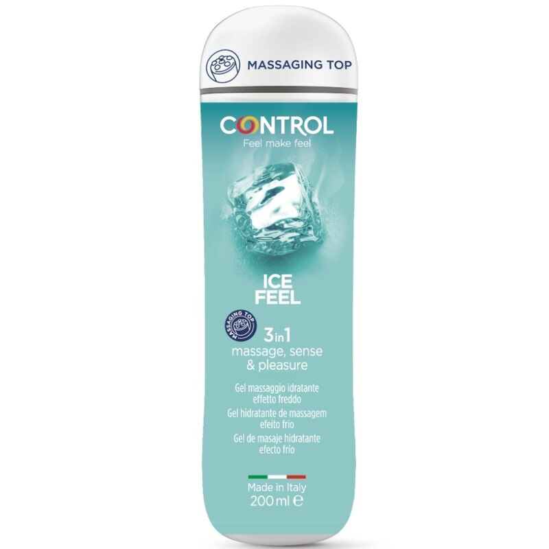 Chladivý lubrikační gel 3v1 CONTROL Ice Feel 200ml