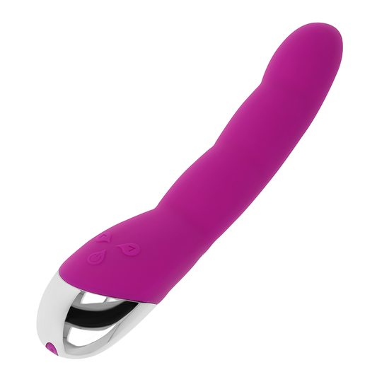 OHMAMA vibrační dildo 6 režimů fialové 21,5 cm