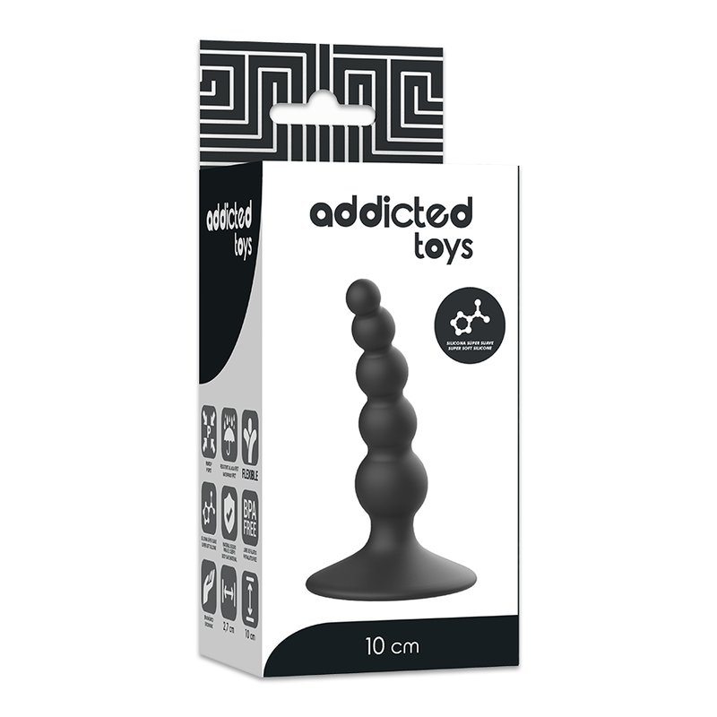 Anální kolík ADDICTED TOYS 10 cm černý